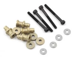 PSM RC8B3 Aluminum Shock Standoff Set (Silver) (4)