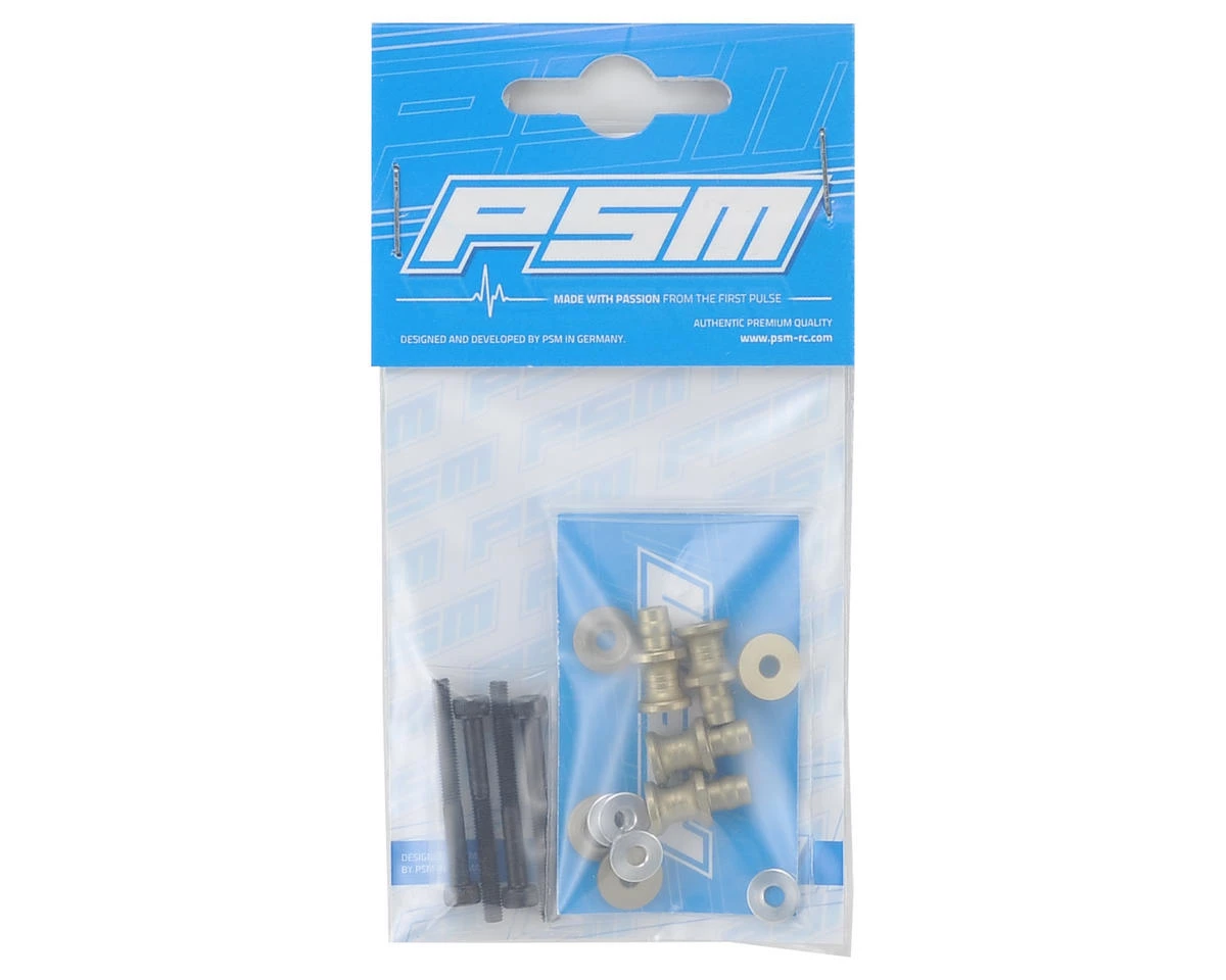 PSM RC8B3 Aluminum Shock Standoff Set (Silver) (4) 4 PSM RC8B3 Aluminum Shock Standoff Set (Silver) (4) - Image 2