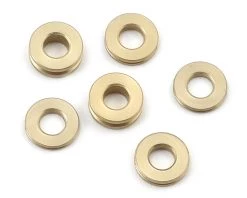 PSM RC8B3 Aluminum Rear Hub Spacer Set (Silver) (6)