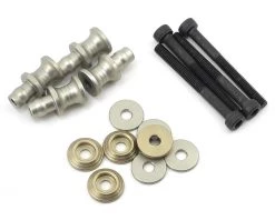 PSM Aluminum MBX7R EV2 Shock Standoff Set (Silver) (4)