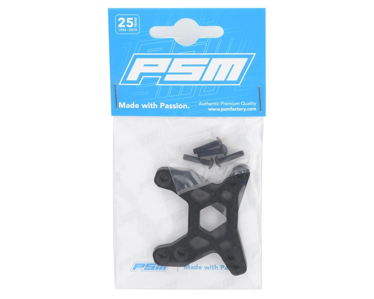 PSM Associated B6.1 5.0mm Carbon Fiber Front Shock Tower (Gullwing) (2-Hole) 4 PSM Associated B6.1 5.0mm Carbon Fiber Front Shock Tower (Gullwing) (2-Hole) - Image 2