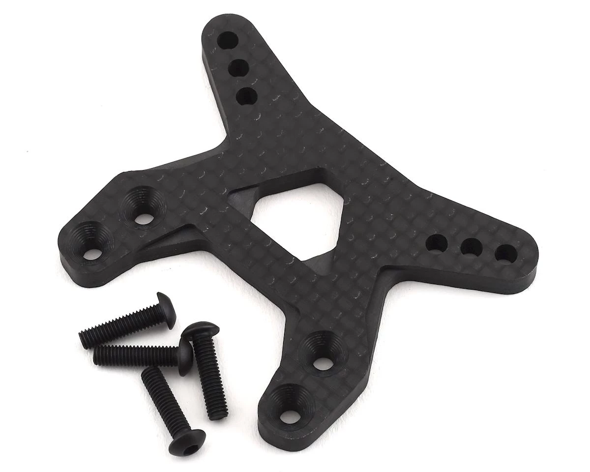 PSM Associated B6.1 5.0mm Carbon Fiber Front Shock Tower (Gullwing) (3-Hole) 3 PSM Associated B6.1 5.0mm Carbon Fiber Front Shock Tower (Gullwing) (3-Hole)