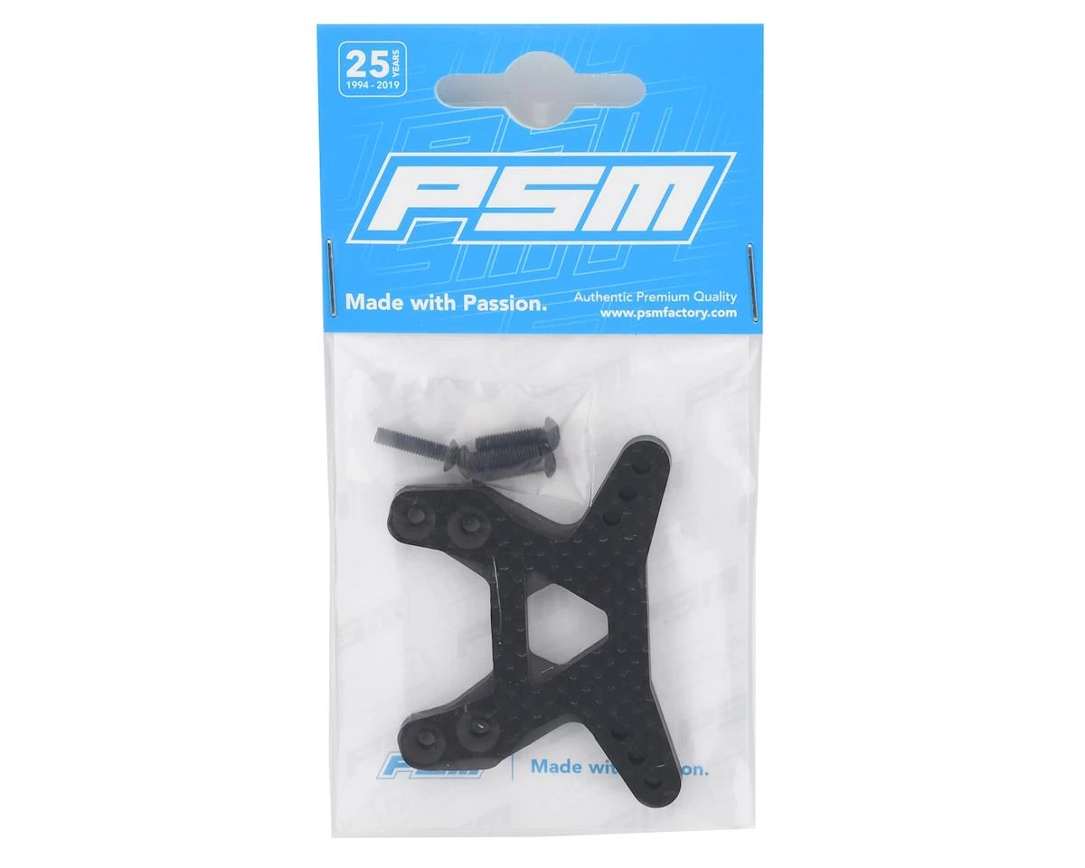 PSM Associated B6.1 5.0mm Carbon Fiber Front Shock Tower (Gullwing) (3-Hole) 4 PSM Associated B6.1 5.0mm Carbon Fiber Front Shock Tower (Gullwing) (3-Hole) - Image 2